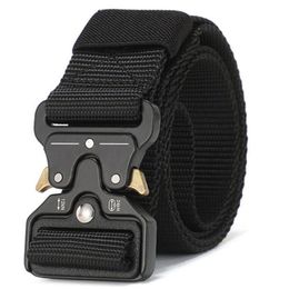 Otros accesorios de moda Cinturón para hombres Caza al aire libre Cinturón táctico Hebilla multifunción Cinturón de nailon Cinturón de lona del Cuerpo de Marines de alta calidad Hebilla de plástico 230905