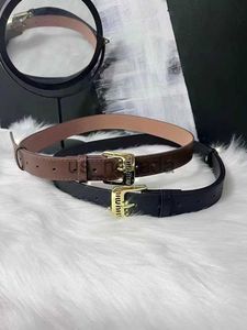 Autres accessoires de mode New Miu Lettre Ceinture Décorative Femmes Vintage Punk Hommes et Femmes Ceinture Affaires Casual Polyvalent INS Jeans Ceinture J230613