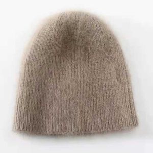 Andere mode -accessoires andere mode -accessoires herfst en winter nieuwe pure mink kasjmier hoed verdikt voor mannen en dames koud resistent en warme wollen hoed JZ022