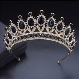 Andere mode -accessoires Kwaliteit Rhinestone Tiaras en Crowns Hoofdband voor Queen Bridal Wedding Crown Hair Sieraden Princess Hoofdbanden Partyhoofd Orna J230525