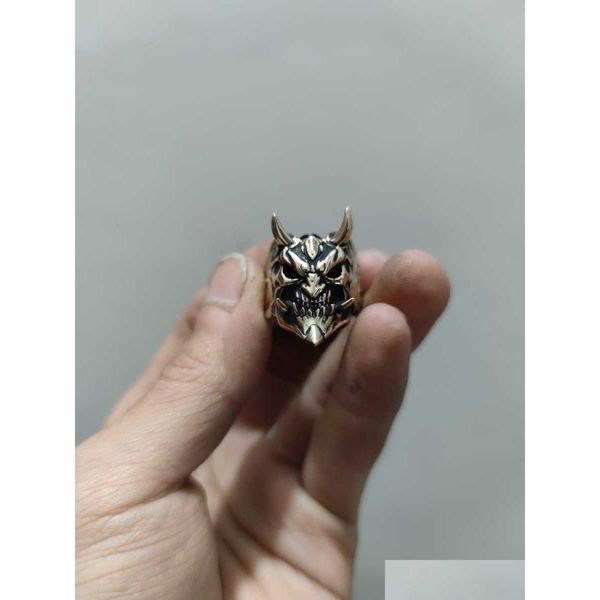 Autres accessoires de mode Bague Prajna Masque Ghost King Skl Trendy Man Personnalité Autodéfense Loup Index Doigt En Direct Ouverture H Dhyrb