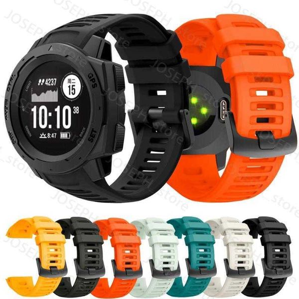 Otros accesorios de moda Bandas de reloj para Garmin Instinct Táctico Smart Strap Sport Silicone Muñequera Easyfit Reemplazo Pulsera 22mm Watchband J230413