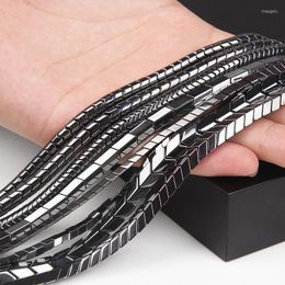 Andere mode zwarte hematiet kralen Natuurlijke versnellingsvorm V Bead Spacer Losse kralen voor sieraden maken DIY armbanden ketting Rita2222