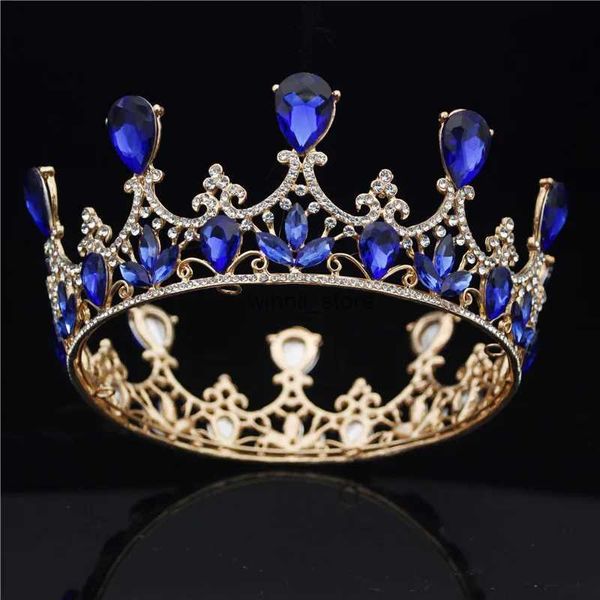 Otras moda de la boda de la moda Crown Vintage reina real tiaras y coronas del sindical joyería para el cabello nupcial adorno de cabeza