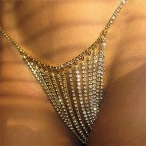 Autre Mode Femme CuteRomantic Corps Bijoux Taille Chaîne Sexy Plage Bikini Diamant Sous-Vêtements Chaînes De Ventre Cristal Ceinture 221008