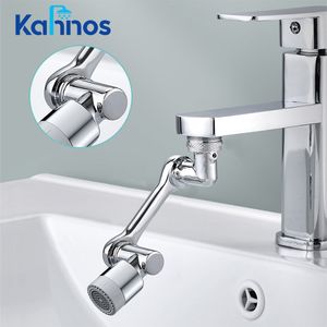 Autres robinets Douches Accs 1080°Rotating Splash Filter Faucet 2 Way Valve for Faucet Brass Buse Robotic Arm Swivel Faucet Aerator Extender for Bathroom 230518