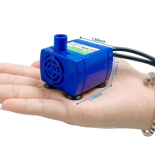 Otros grifos Duchas Accs 160LH 15W Mini bomba sumergible USB DC 5V Dispensador de agua para mascotas DRDC160 Bombas Motor ultrasilencioso sin escobillas 231219