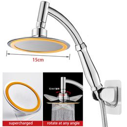 Andere kranen Douches Toebehoren 6 inch hoge druk 360 verstelbare grote ronde grote regensproeier Badkamer Handdouche Accessoires Kraan Spa 230714