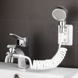 Andere kranen Douches Accs Badkamerbassin Raan Extender Externe douchekop Wasbasin Tik Water Divider Bidet Spuiter voor haarwassing Toiletreiniging 230221