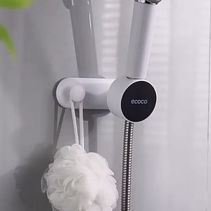 Otras grifos de duchas ACCS ECOCO Soporte de cabezal de ducha Soporte de ducha montada en la pared 360 Grados Cugador de bola de baño Atentable Accesorios de almacenamiento de baño 231102