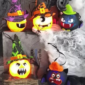 Andere feestelijke Halloween Pumpkin Ghost Lamp Spider Bat String Lights Lamp Hanging Horror Home Party Supplies Pumpkins Ghosts RRC688