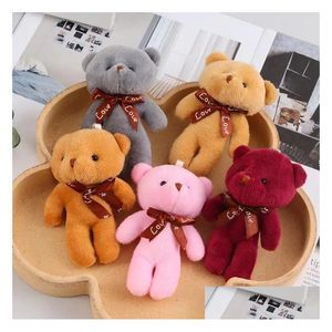 Overige Feestelijke Feestartikelen 13Cm Mini P Teddybeer Pop Sleutelhanger Speelgoed Hanger Pp Katoen Zachte Gevulde Beren Kawaii Kinderen Speelgoed Cadeau Voor Dhom1