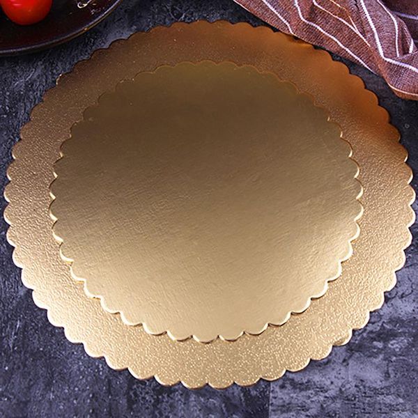 Autres fournitures de fête festive 1 pièces bricolage outil de cuisson 6/8 pouces rond carré gâteau tapis dentelle Pad Pizza cercle carton cartons #/