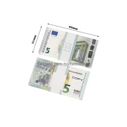 Autres fournitures de fête de fête 2022 Fake Money Banknote Prop Moneys Sublimation Blanks En gros Un film de faveur Euro Drop Livraison Ho DhygrDVBT