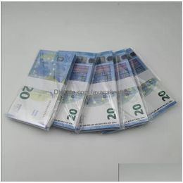 Autres fournitures de fête festive 2022 Prop Money Toys Dollar Euros 10 20 50 100 200 500 Fausses notes commémoratives Jouet pour enfants Noël Dhig2YNML9F1N