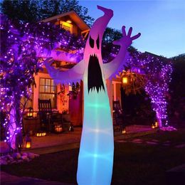 Andere feestelijke feestbenodigdheden 3,6 miljoen Halloween opblaasbare enge geest met kleurverandering Led Home Garden Courtyard Decoratie gloeiende rekwisieten 220829