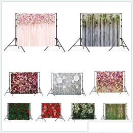 Andere feestelijke feestbenodigdheden 3D Rose Flower Theme Pography Achtergrond 150x200cm Wedding Bridal Pasgeboren douche Verjaardagsfeestje Po Ba Dhbhr