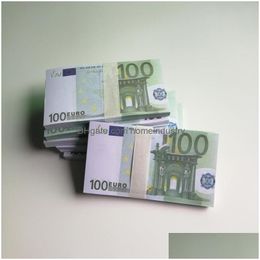 Autres fournitures de fête de fête 50 taille barre accessoires pièce de monnaie simulation 10 20 100 euros fausse monnaie jouet film tournage pratique billets de banque / Pa Dhe8M6XAX