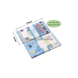 Autres fournitures de fête de fête 50% taille Prop argent copie jouet euros réaliste faux billets de banque papier semblant double face goutte livraison Dhylw