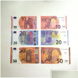Autres fournitures de fête de fête 5pack Fake Money Banknote 5 10 20 50 100 US DOLLAR EUROS RELIST TOY BAR PRIPS PROP CURNCY