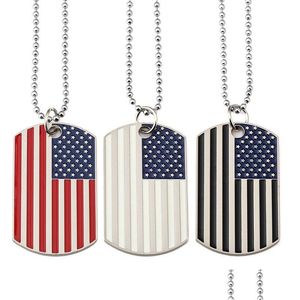 Autre fête des fêtes fournit des pendentifs de drapeau américain Colliers