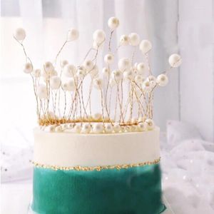 Otros suministros festivos para fiestas Topper para tarta de cumpleaños Decoraciones para el día de los niños Herramienta de decoración de cupcakes Princesa Novia Corona Ornamento Gif