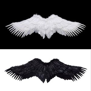 Autres fournitures de fête festives Black Anime Cosplay Wings Jeu Lol Soraka Star Guardian Angel Halloween Costume Show Props Devil White 231124