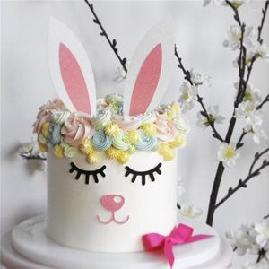 Autres fournitures de fête de fête de Noël Elk mignon costume blanc bricolage carte joyeux anniversaire gâteau topper doré acrylique dessert décoration cuisson su