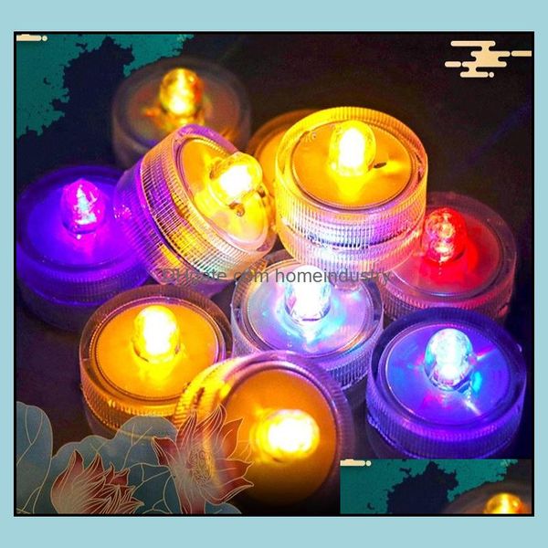 Autres fournitures de fête de fête Décorations flash de Noël Fournitures de fête Led Bougie électronique Colorf En forme de coeur Ca Homeindustry Dhcxp