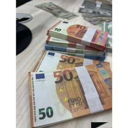 Autres fournitures de fête de fête Copie de l'argent réel 12 Taille réelle Banks de contrefaçon de livraison de chute en euro jardin Dhkft