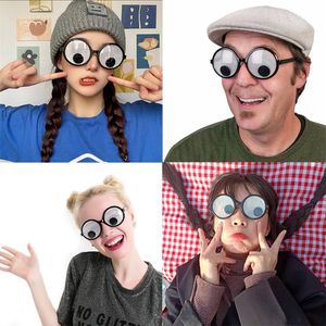 Autres fournitures de fête festives Creative Mignon pour ouvrir le cercle du globe oculaire Amusant Lunettes de fête d'anniversaire Jeu de rôle Jeux de divertissement de vacances Accessoires de costumes