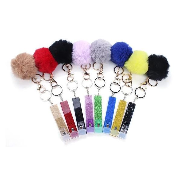 Autres fournitures de fête festive Designers de débit de crédit Card Grabber Keychain Cards Clip Grabbers For Long Nail Keychains Gripper Belt Dhque