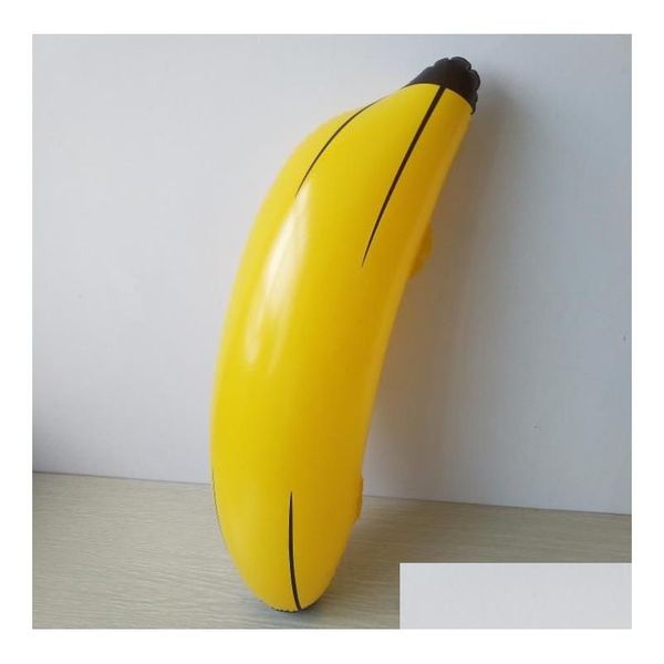 Autres fournitures de fête festives Décoration Creative Gonflable Big Banana 60cm Blow Up Pool Water Toy Enfants Enfants Fruits Jouets Sn2240 Dh8Ed