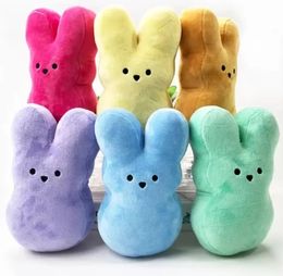 Autres fournitures de fête festives Jouets de lapin de Pâques Festif 15 cm Jouets en peluche Enfants Bébé Joyeuses Pâques Lapin Poupées 6 Couleur En Gros 517Q