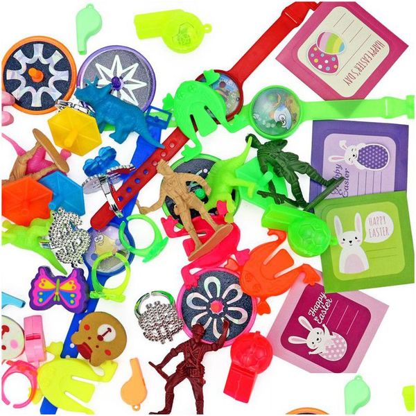 Autres Fournitures De Fête De Fête Oeufs De Pâques Remplis Stuffers 48 Pcs Ensemble Surprise Avec Mini Cadeau Colorf Pré Pour Enfants Panier Cadeaux Filler Dhf9Z