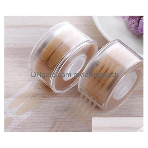 Otros suministros festivos para fiestas Pegatinas para párpados 600 piezas de maquillaje Rayas beige transparentes Ojos grandes Cinta adhesiva de sombra de doble pliegue invisible.Dro Dhwtq