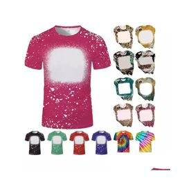 Autres fournitures de fête de fête Usine en gros 2T-5XL T-shirts blanchis Sublimation Blanks Logo personnalisé pour bricolage impression enfants Adts Tops Dh3Tu