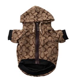 Designer hondenkleding hondenjack met voering cirkelvormige patroon puppy kleding voor teddy schnauzer corgi kleine hond