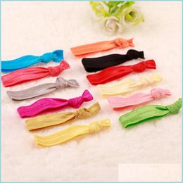Andere feestelijke feestartikelen Fashion Women Hair Rope Colorf Elastic Force Lady Ornament ie Rubber String Party VIP Gift 0 1 DH3MO
