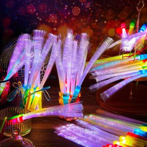 Autres fournitures de fête festives Baguettes à fibre optique Bâtons lumineux LED Baguette lumineuse avec 3 modes clignotants comprenant des piles pour enfants Sport1 Am40L