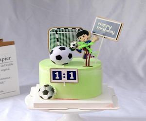 Autre fête des fêtes fournitures de football gâteau de topper décor de foot