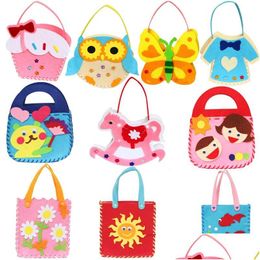 Autres fournitures de fête festive Garten DIY Sac non tissé Arts et artisanat à la main Jouets pour enfants Apprentissage précoce Éducation Jouet Favoris D Dh2Og