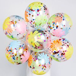 Andere feestelijke feestbenodigdheden Gold Star Confetti latex ballonnen 10 stks 12inch Glitter Clear transparante bruiloft Geboortedecoratie Heliumballen 221010