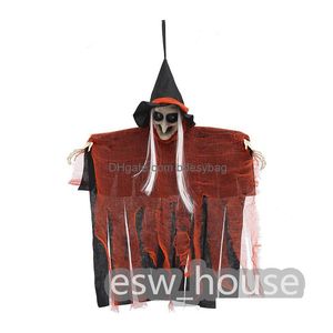 Autres fournitures de fête festive Atmosphère d'Halloween Suspendue Décoration de méchante sorcière Maison hantée extérieure et intérieure Accessoires effrayants Dro Dhzib