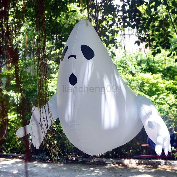 Autres fournitures de fête festive Halloween Bar Maison hantée Centre commercial Décoration suspendue Grande épaisse citrouille gonflable Spider Ghost Happy Halloween Party L0823