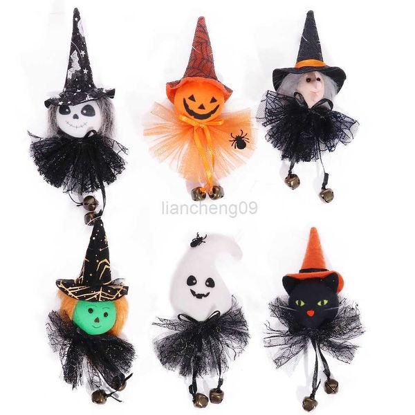 Autres fournitures de fête festives Halloween Decor Party Bar Suspendus Oranments Citrouille Fantôme Sorcière Chat Noir Charme Sorcière Effrayante Pendentif Joyeux Halloween Cadeaux L0823