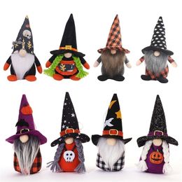 Andere feestelijke feestbenodigdheden Halloween Gnome Plush Decoratie voor huishandgemaakte gezichtsloze poppen ornamenten schattige elf Scandinavian Tomte S 220922
