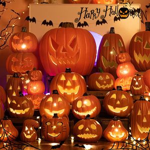 Weitere festliche Partyartikel Halloween Jack-O-Laterne Kürbis-LED-Lichtlampe C 220823