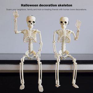 Autres fournitures de fête festive Halloween squelette mobile 40 cm faux os de crâne humain maison hantée accessoires d'horreur ornement décorations de bar à la maison 231019
