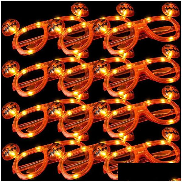 Autres fournitures de fête festive Halloween citrouille lunettes LED allument clignotant barre lumineuse accessoire livraison directe maison jardin Dhzd2